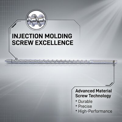 Arburg Single Screw Barrel 30mm Injection Molding Machine Screw Assembly